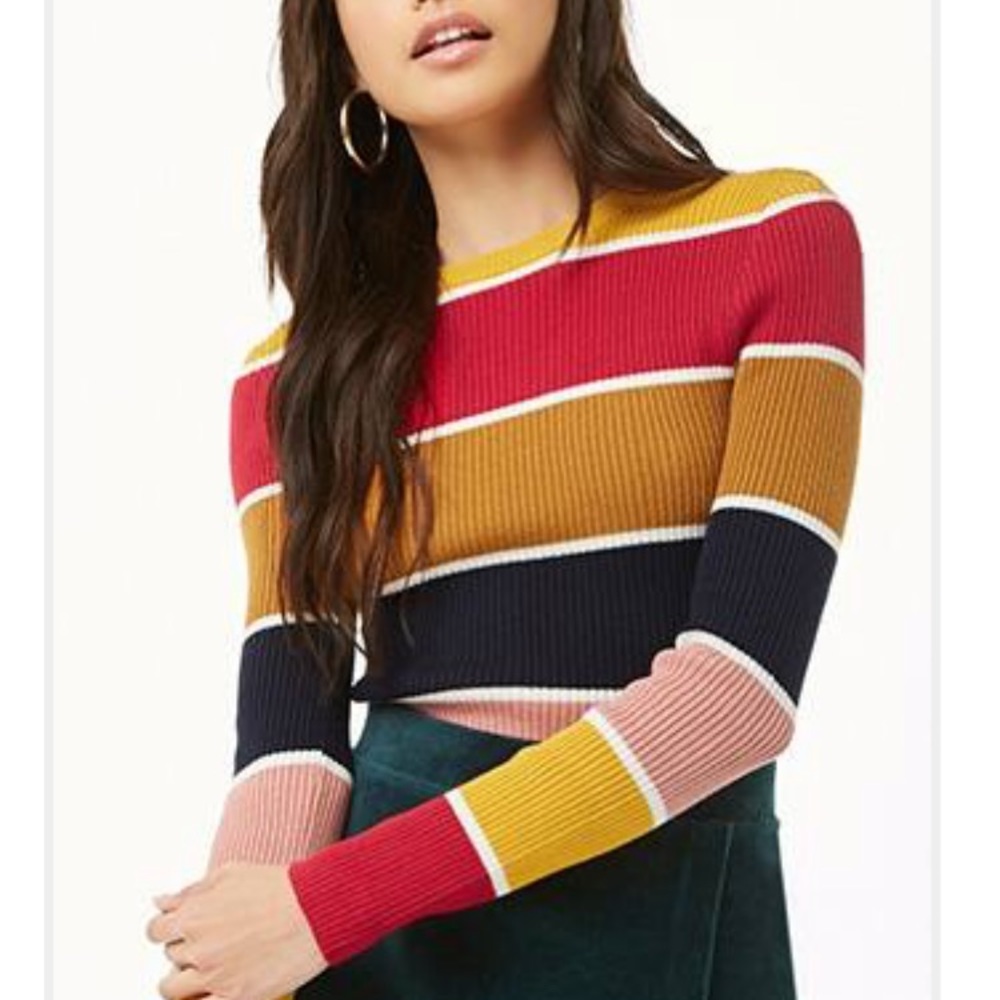 Striped retro long sleeve